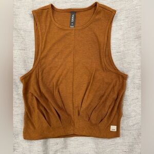 Vuori ribbed tank. Brown.